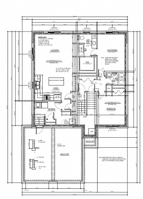 Floor plan for 2 beds, 2 baths, 1200 sqft